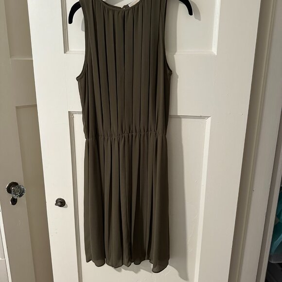 Olive keyhole Michael Kors silk dress - size XXS - Picture 1 of 5